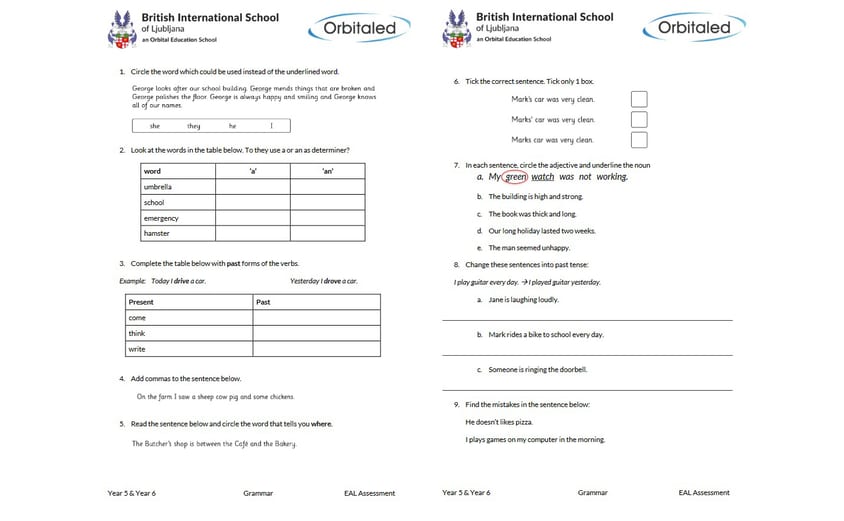 Assessment example 2