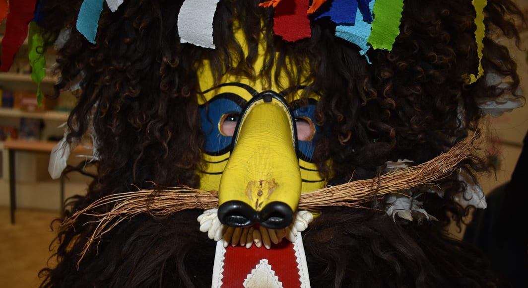 Pust carnival kurent doughnuts at a school