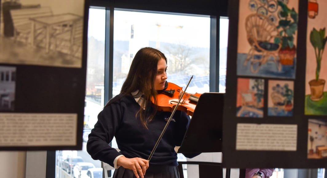 art exhibition in British school Ljubljana