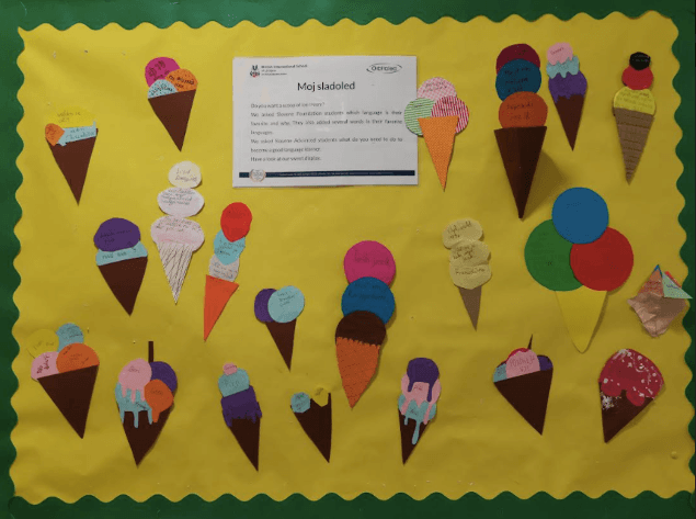 Languages Block ice cream