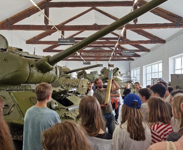 Military Park Battle Tank Demonstration