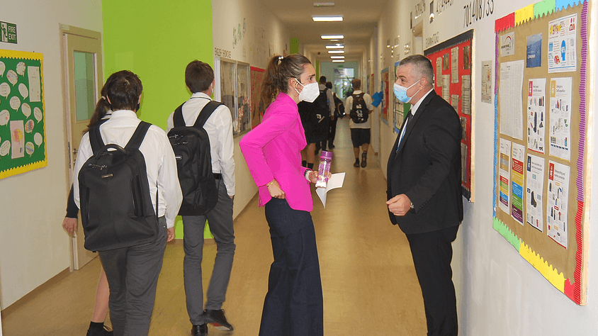 Sixth form corridor