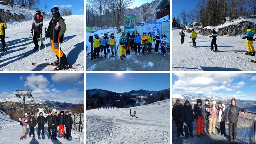 Winter Adventure Day Y9 10 collage