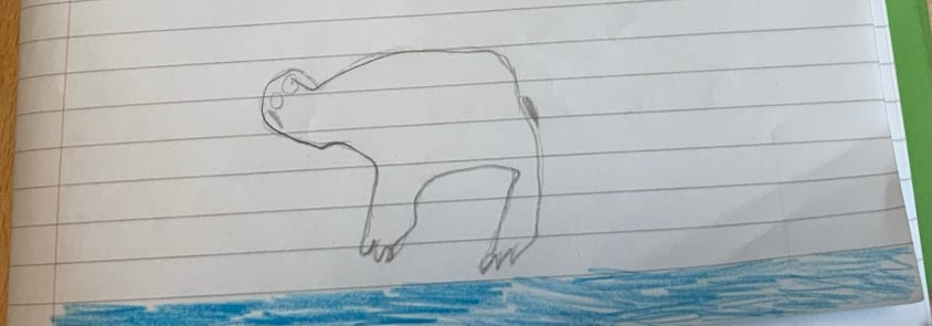 Save the ocean - polar bear